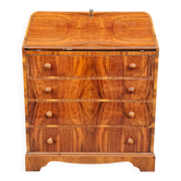 Secrétaire Art Déco en Noyer avec 4 tiroirs