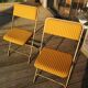 Paire de chaises Lafuma Chantazur dorée