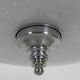 Art Deco pendant lamp with cloudy glass bowl, 1930s