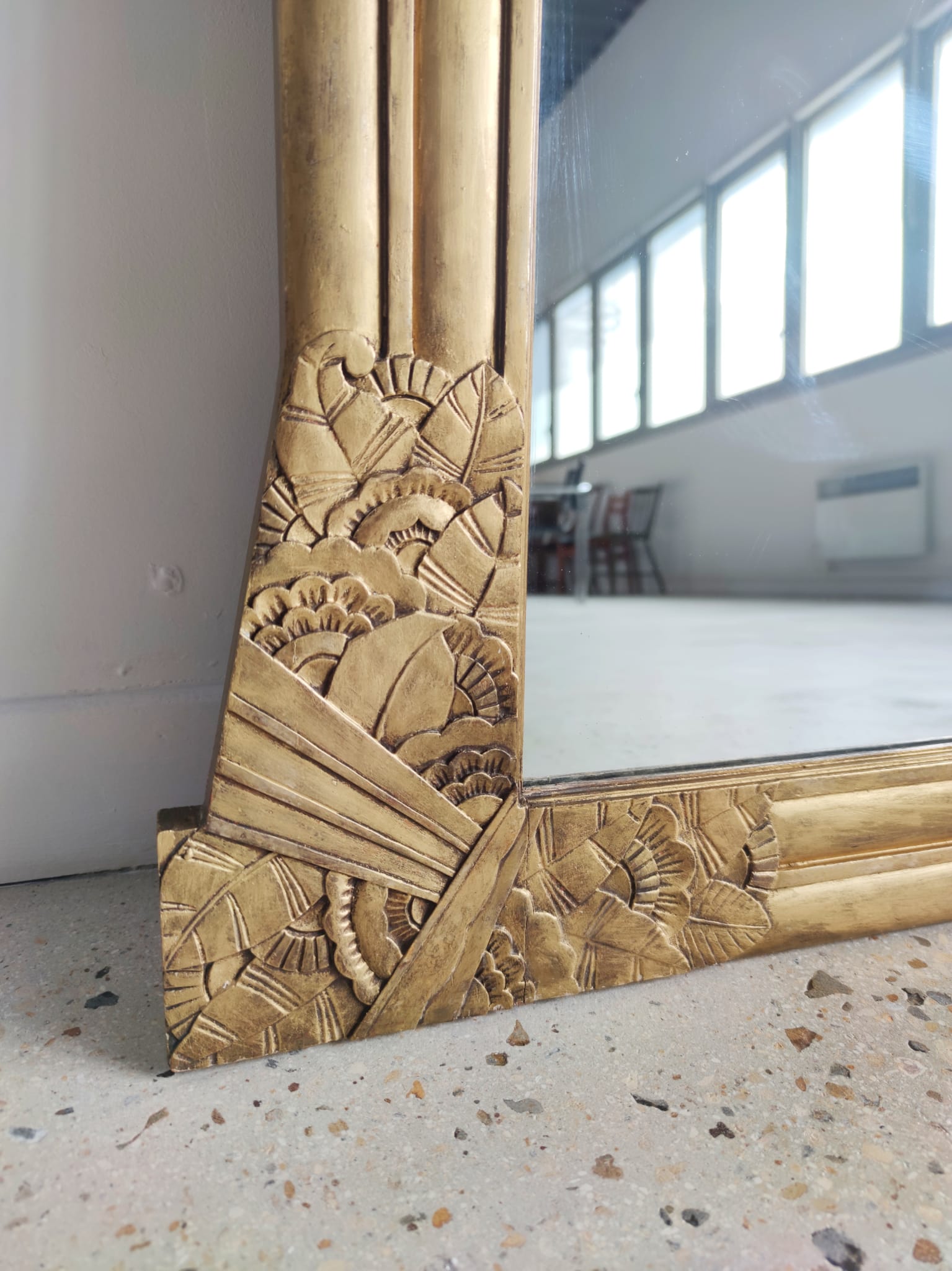Golden mirror Art Deco