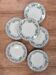 6 antique deep plates made of ironstone - Guadeloupe model