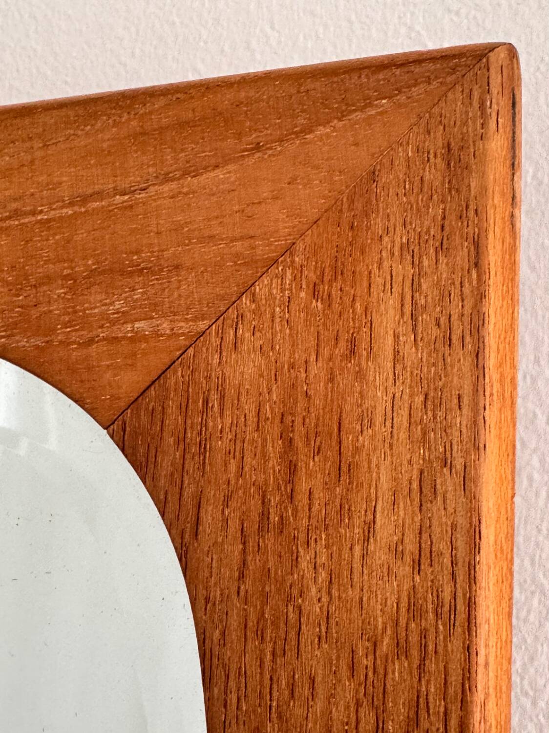 Vintage Scandinavian mirror, beveled glass