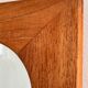 Vintage Scandinavian mirror, beveled glass