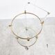 Brass and lucite drinks trolley, 1970s