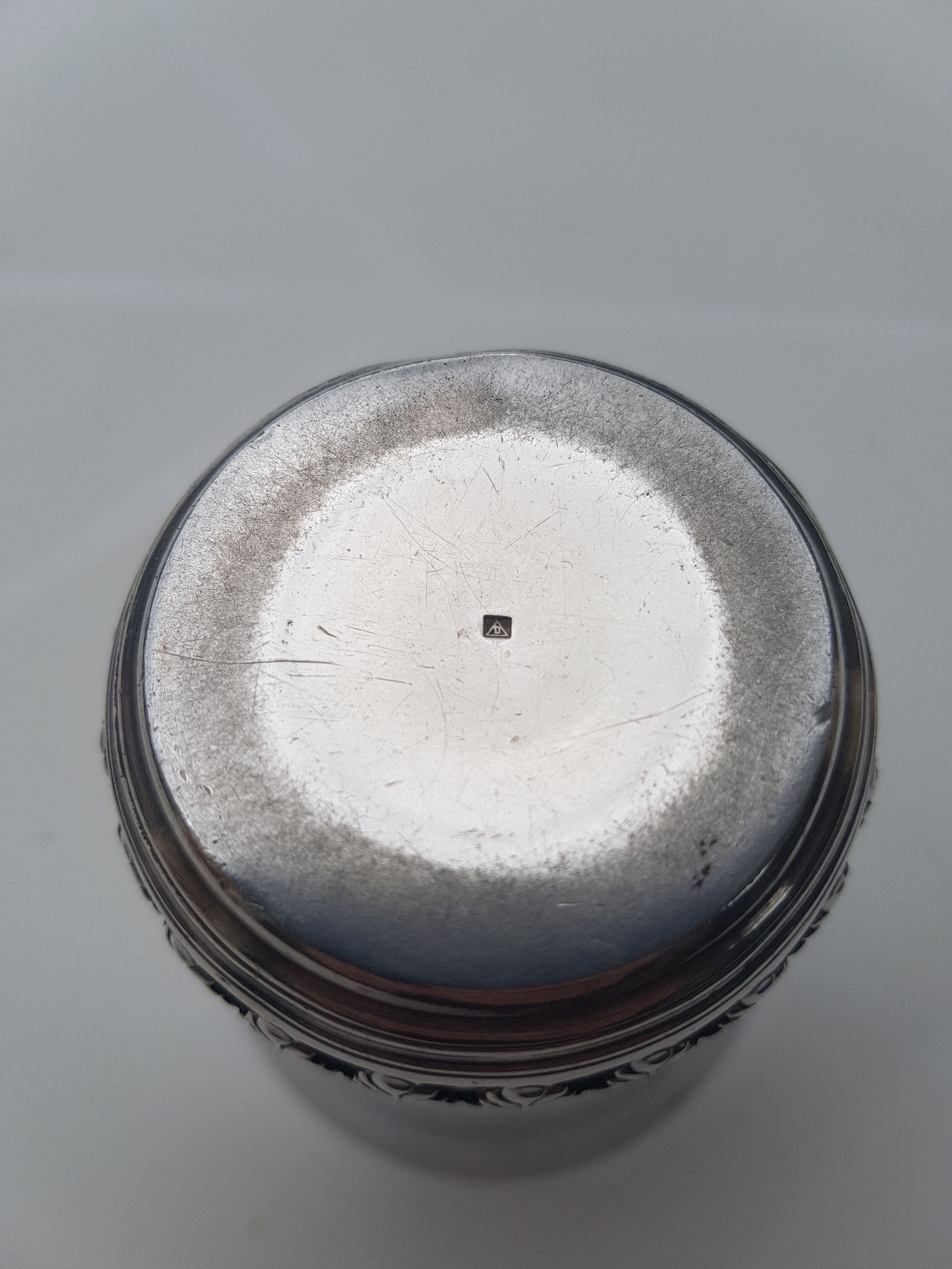 Cup in solid silver "medieval" 1950s