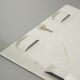 Vintage mirror bi-toned smoky contour Italy 1970s 58x73cm