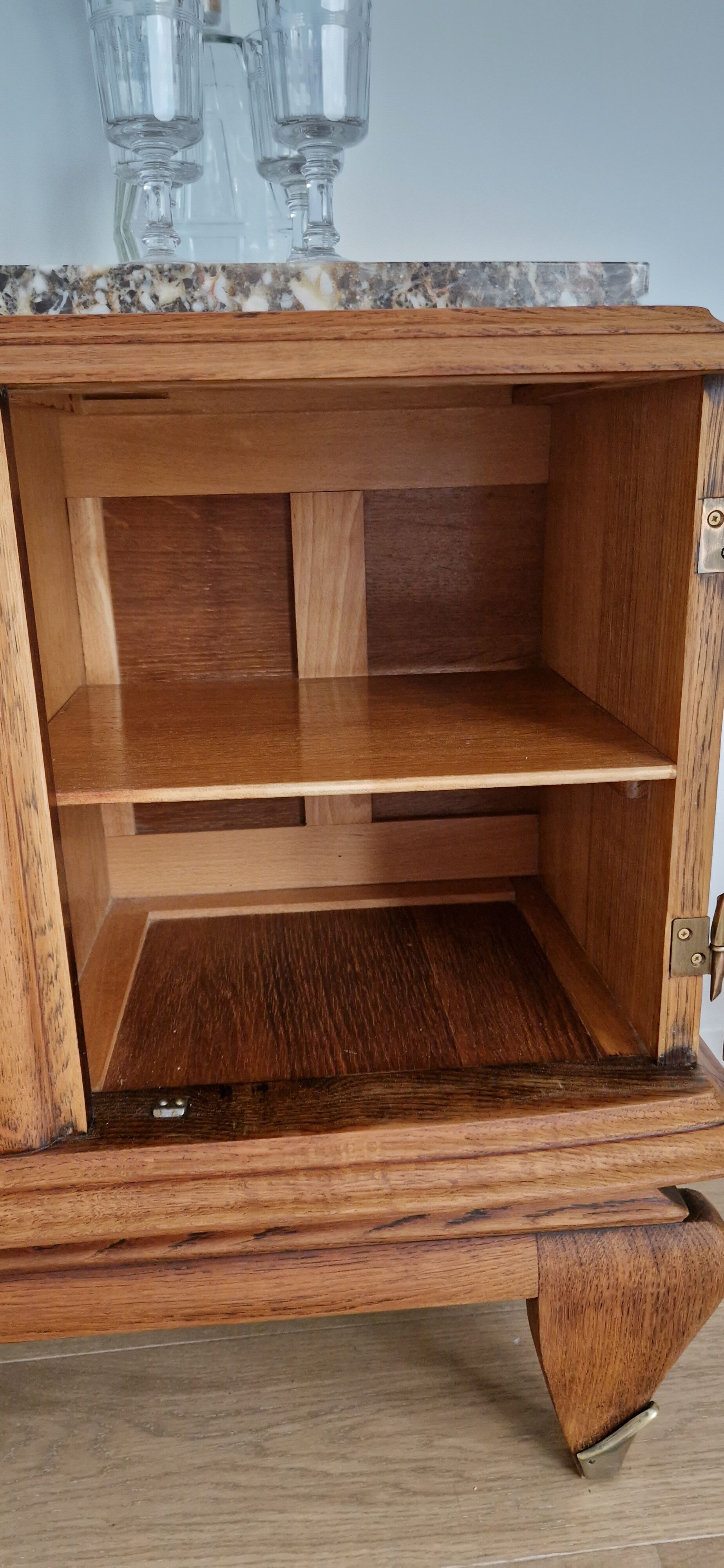 Oak bar furniture art deco style