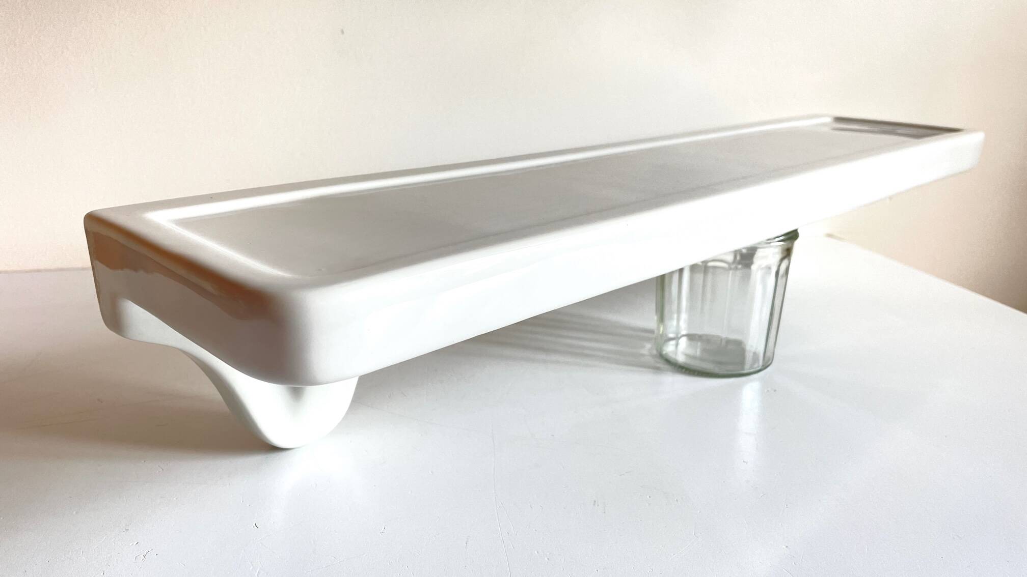 Vintage ceramic wall shelf - france