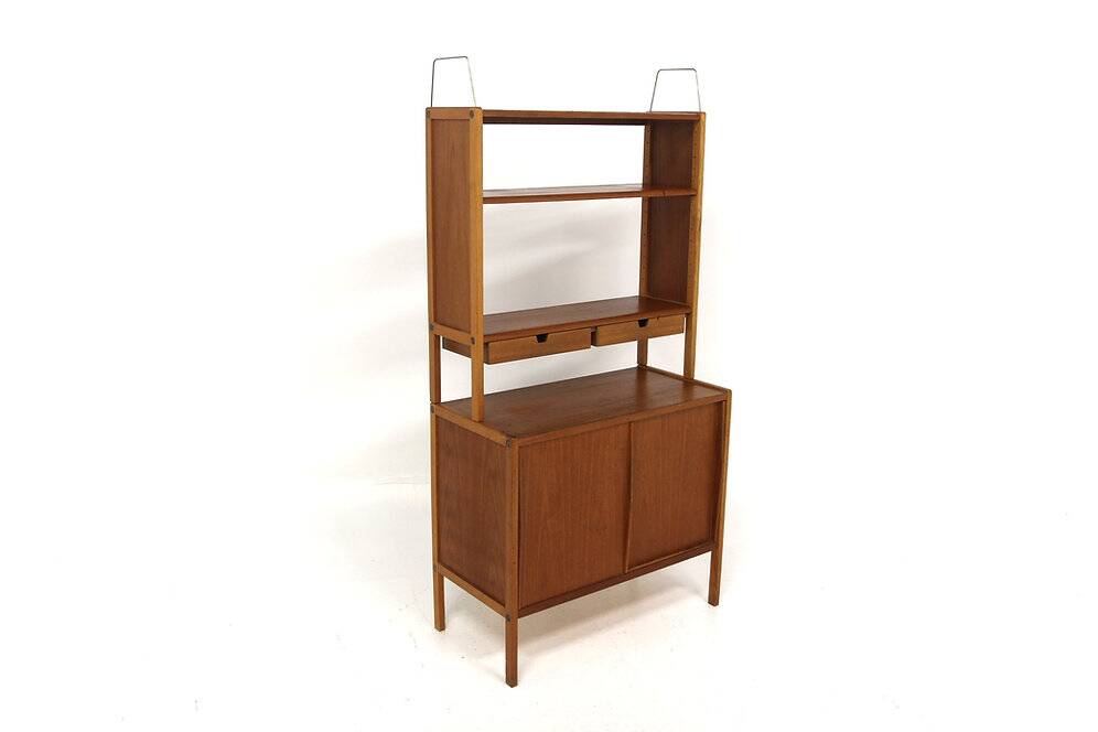 Scandinavian teak bookcase, Bertil Fridhagen, Bodafors, Sweden, 1960