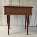 Modernist teak bedside table - mid 20th century