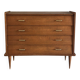 Vintage Scandinavian chest of drawers with 4 drawers