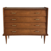 Vintage Scandinavian chest of drawers with 4 drawers