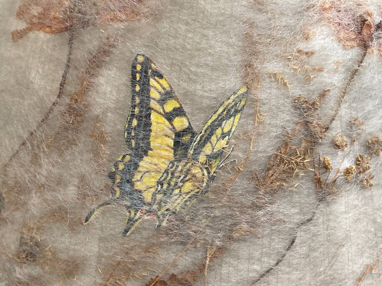 Paire d’abats- jour artisanale vintage