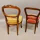 Ensemble de deux chaises de salon XIXème