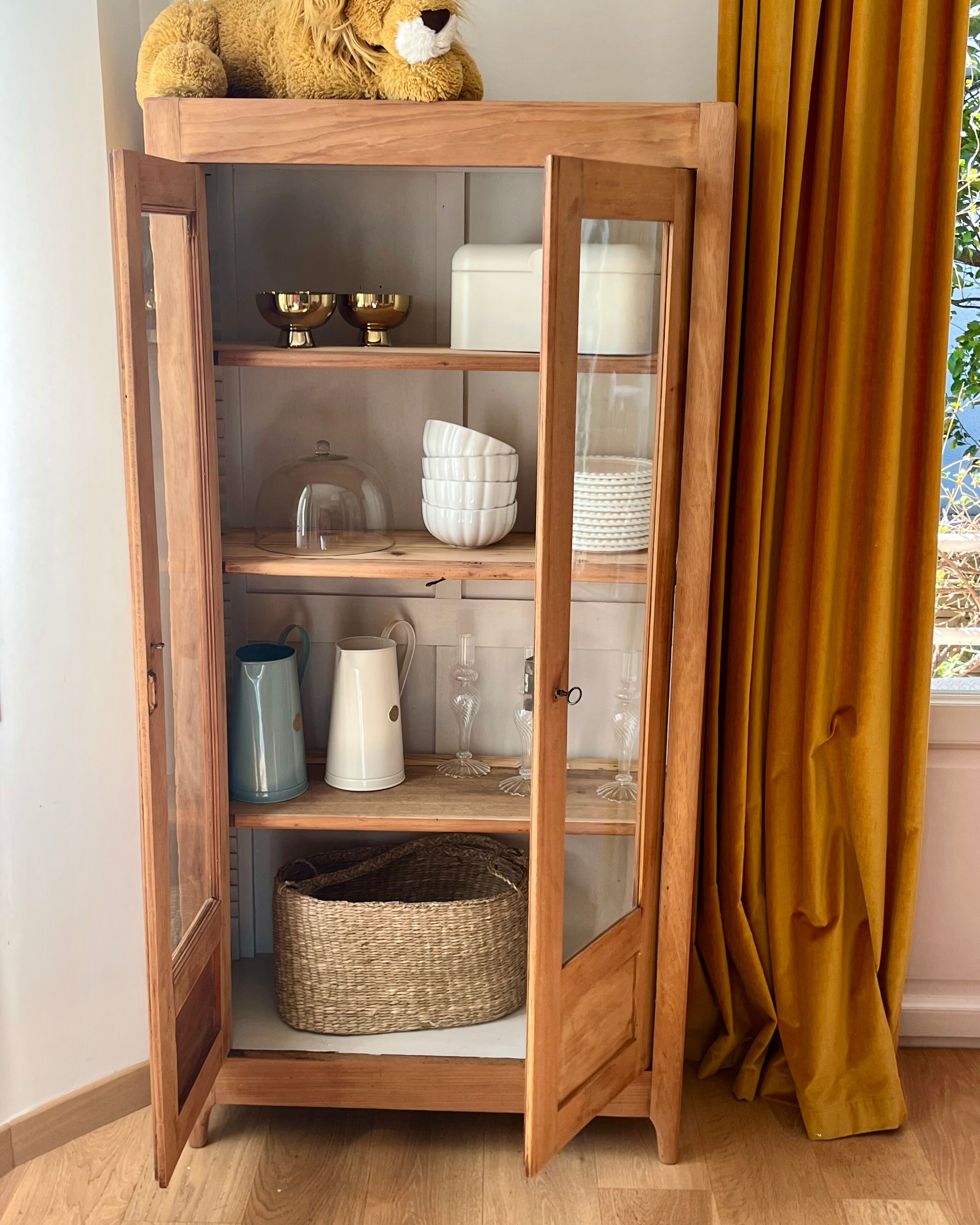 Vitrine bois brut