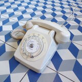 Socotel S63 dial phone Cream white