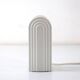 Lumiance 80s vintage white minimal table lamp by Chris Hiemstra