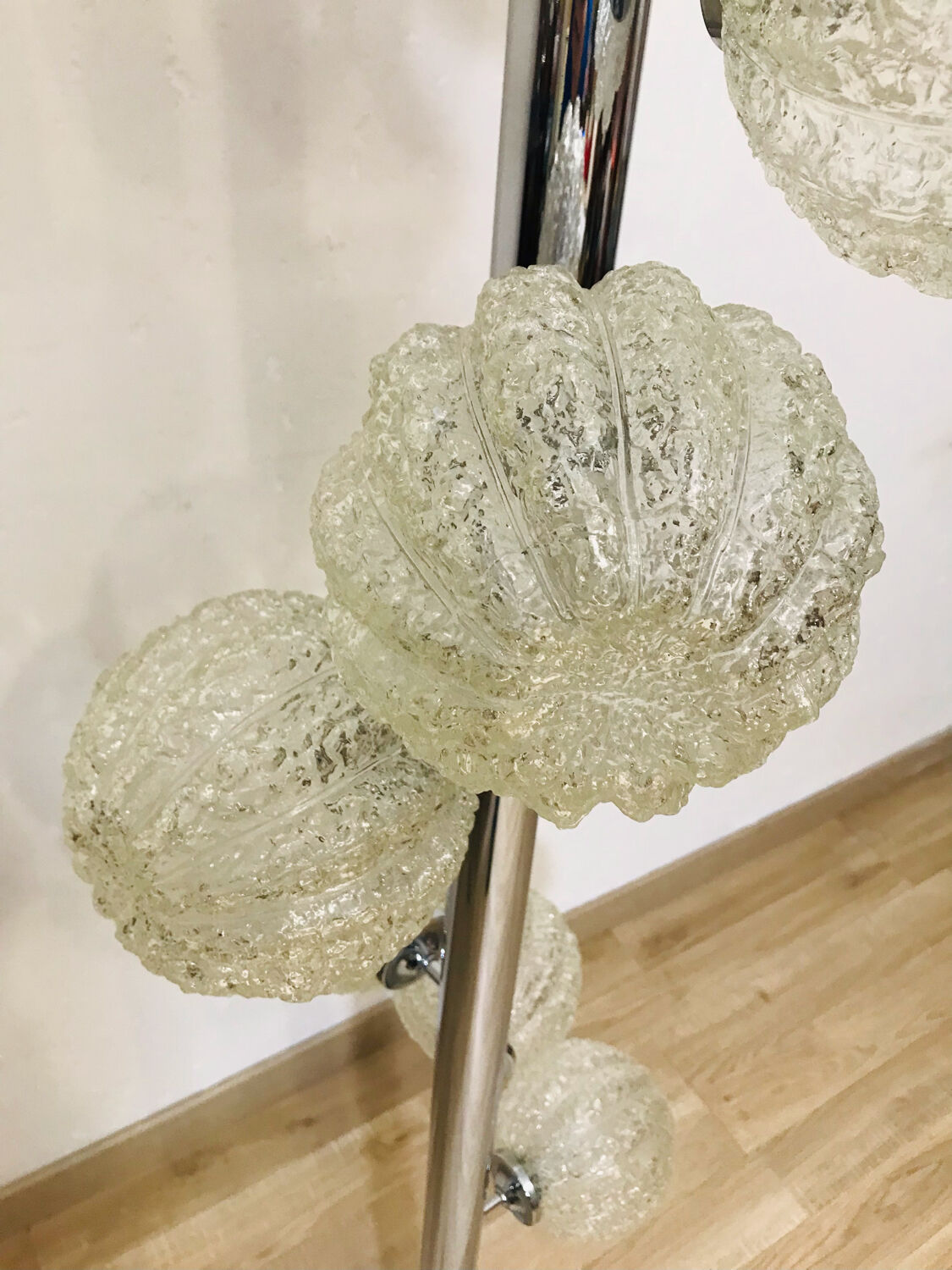 8-light floor lamp from the 70s