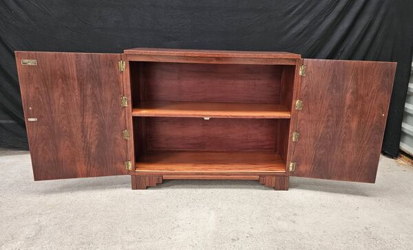Buffet Art Déco de Saddier & Fils en palissandre massif et placage