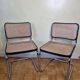 Pair of chairs designed Bauhaus style, 80s, made in Italy