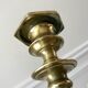 Candle holder / candlestick in golden brass 20s