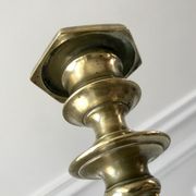 Candle holder / candlestick in golden brass 20s