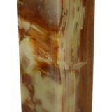 Hollywood Regency Coat Rack Onyx and Brass Fifties 167cm