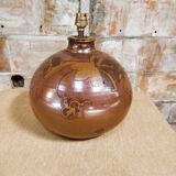 Pied de lampe boule en grès