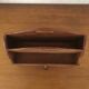 Mail holder / letter holder in vintage wood and brass