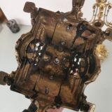 Pair of bronze candlesticks