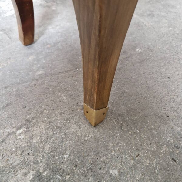 Petit meuble vintage  Art déco à 3 tiroirs  pieds galbés et sabots