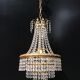 Lustre montgolfière à pampilles