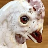 Terracotta hen Bavent XIX sulphide eyes