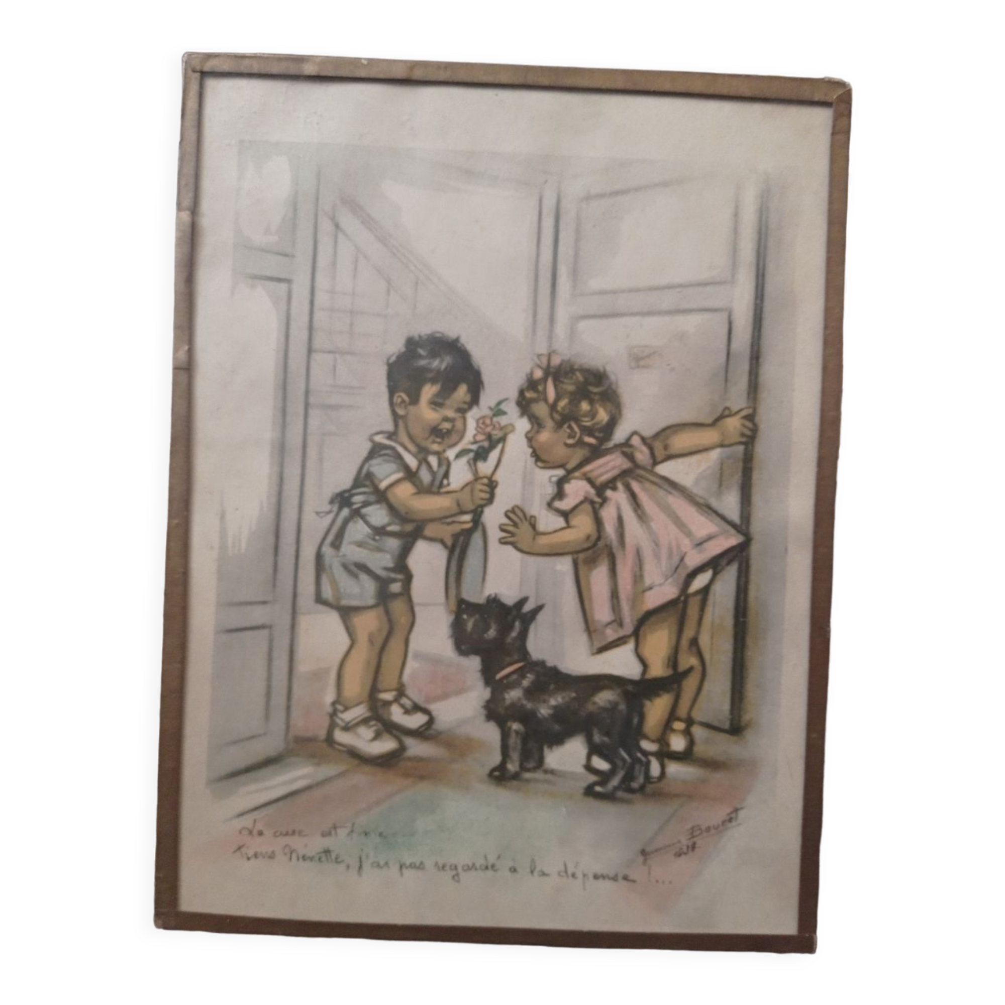 Dessin de Germaine Bouret 1937 Selency