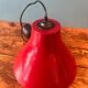 Red metal bell pendant from the 80s