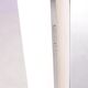 Lampe de sol Trapez en chrome des années 1990 avec tube blanc par Erwin Egli pour Ribag Suisse