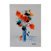 Le vase aux fleurs oranges