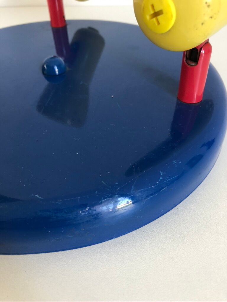 Metal ceiling lamp 3 spots from the 80s