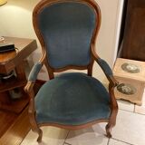 Louis Philippe armchair in walnut