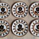Set 6 Kimono plates