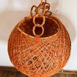 Vintage 1970s ball pendant light