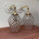 Pair of vintage bubble glass wall lights