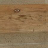 Two benches in their solid wood patinas