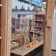 Two-piece glass-fronted buffet
