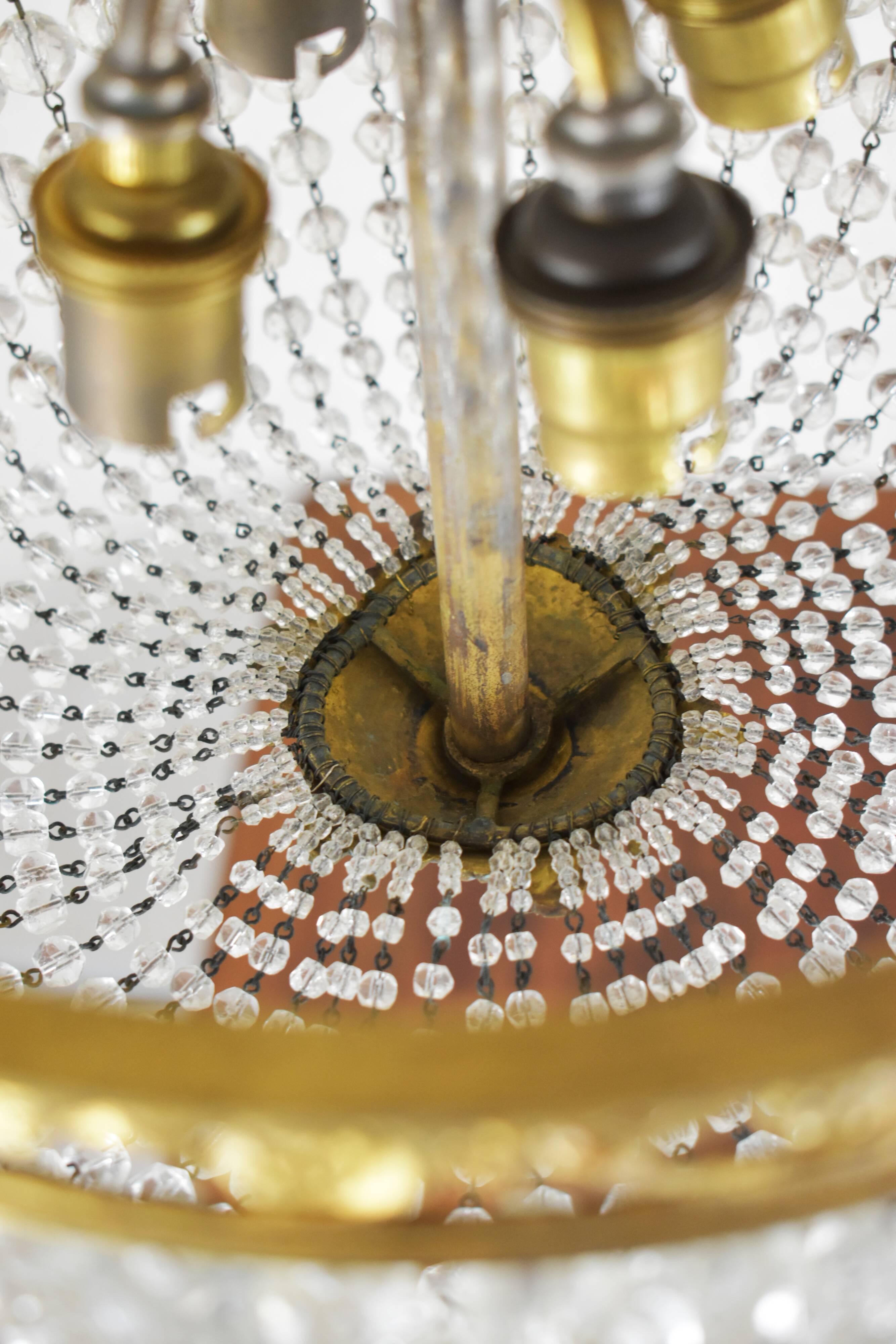 Napoleon-style tassel chandelier