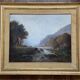 19th century French school painting, mountain river