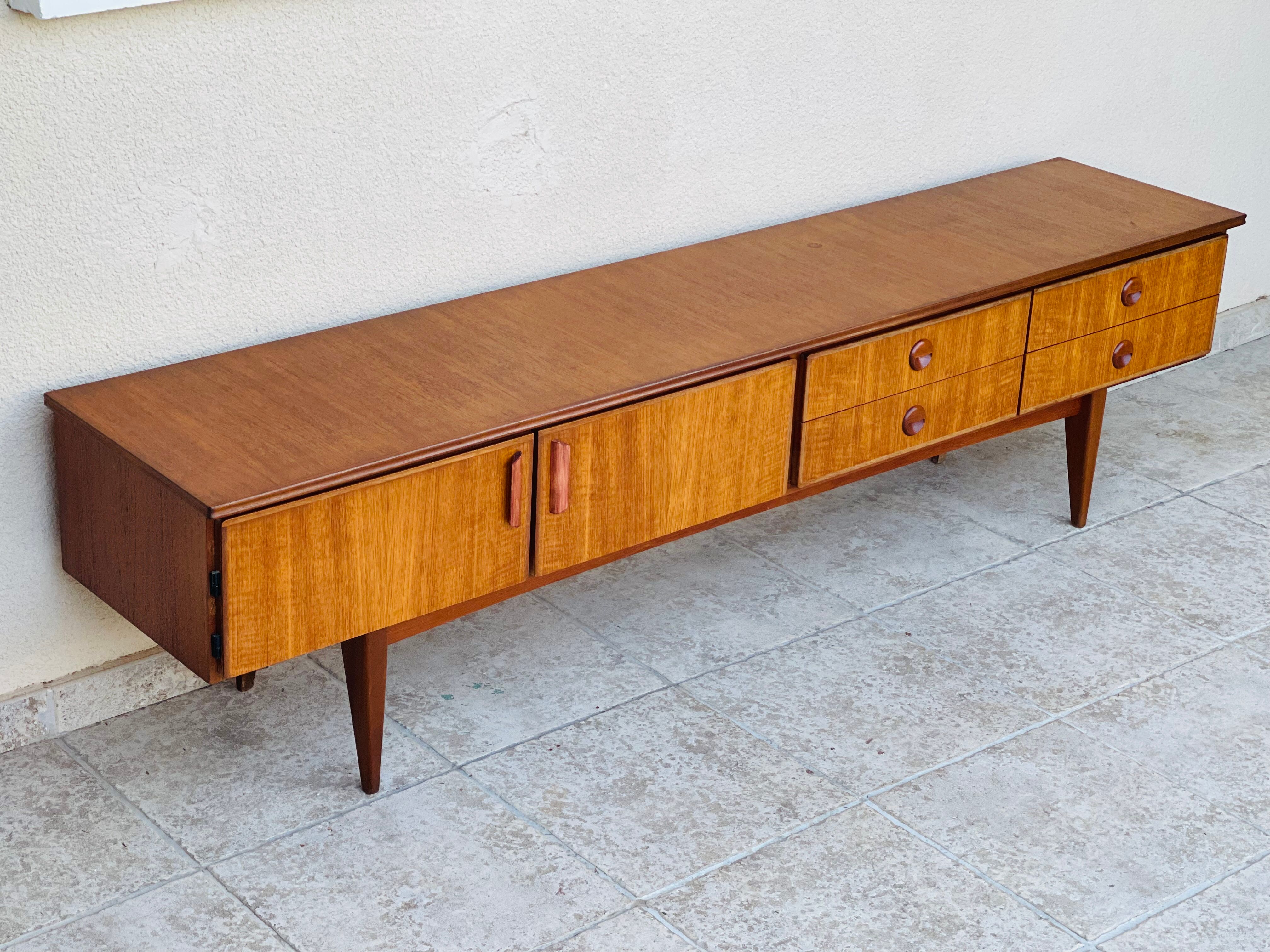 Scandinavian teak row