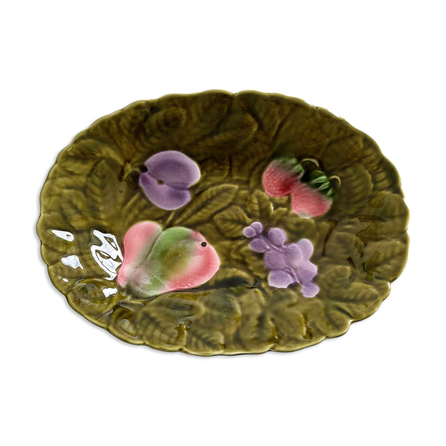 Sarreguemines serving dish.