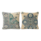 Set of 2 vintage Turkish cushion covers 51x51 cm