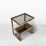 Gold-Plated G-Shaped Table Belgo Chrom, 1980s